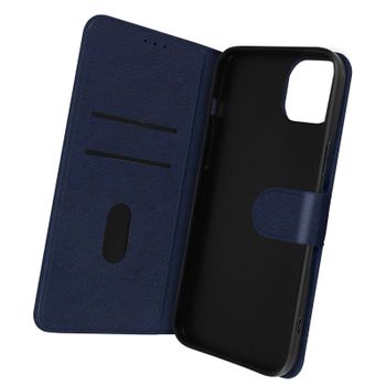 Funda Iphone 14 Solapa Tarjetero Función Soporte Vídeo Azul