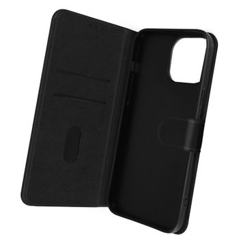 Funda Iphone 14 Pro Solapa Tarjetero Función Soporte Vídeo Negro