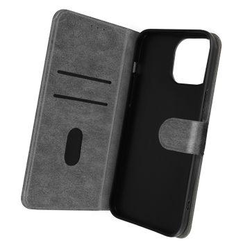 Funda Iphone 14 Plus Solapa Tarjetero Función Soporte Vídeo Gris