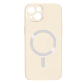 Funda Iphone 14 Compatible Magsafe Acabado Tacto Suave Blanco