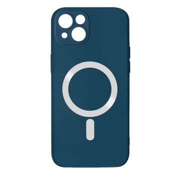 Funda Iphone 14 Plus Plus Compatible Magsafe Acabado Tacto Suave Azul