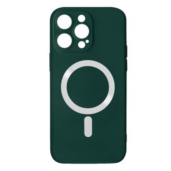 Funda Iphone 14 Pro Max Compatible Magsafe Acabado Tacto Suave Verde