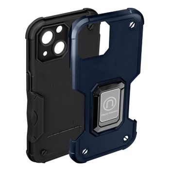 Carcasa Iphone 14 Antigolpes Híbrido Con Anilla De Soporte Magnética Azul