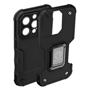 Carcasa Iphone 14 Pro Max Antigolpes Híbrida Anilla Soporte Magnética Negro