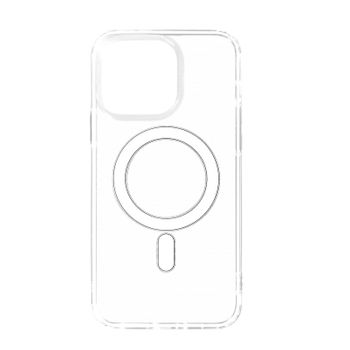 Carcasa Iphone 14 Pro Bimaterial Antigolpes Compatible Magsafe Transparente