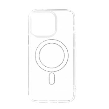 Carcasa Iphone 14 Pro Max Bimaterial Antigolpes Compatible Magsafe Transparente