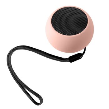 Mini Altavoz Inalámbrico De Calidad 3w Botón De Control Compacto Rosa