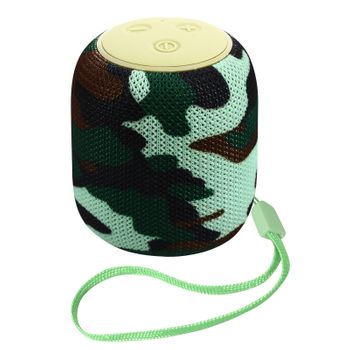 Mini Altavoz Bluetooth Radio Fm Ranura Micro-sd Portátil Correa De Muñeca Verde