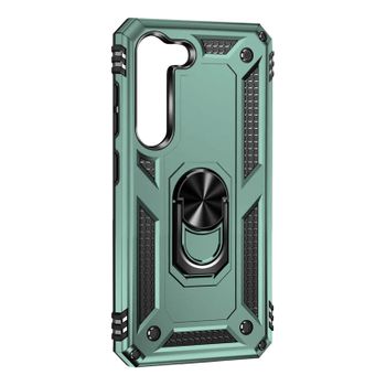 Funda Para Samsung Galaxy S23 Antigolpes Bimaterial Anillo Soporte Vídeo Verde