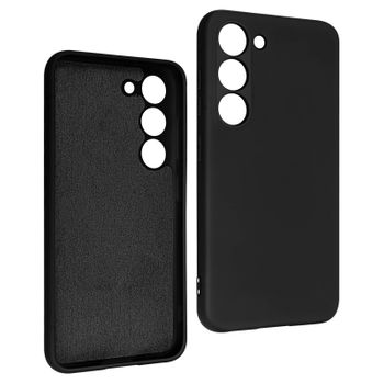 Funda Para Samsung Galaxy S23 Silicona Semirrígida Tacto Suave Negro