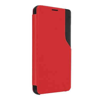 Funda Galaxy S23 Ventana De Visualización De La Hora Soporte Vídeo Rojo