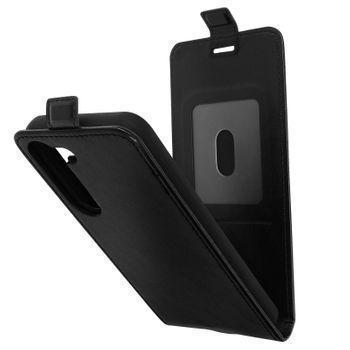 Funda Para Samsung Galaxy S23 Solapa Vertical Magnética Tarjetero Negro