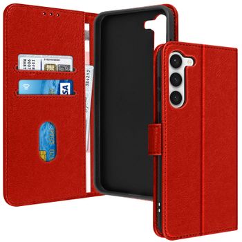 Funda Para Samsung Galaxy S23 Tarjetero Soporte Vídeo Rojo