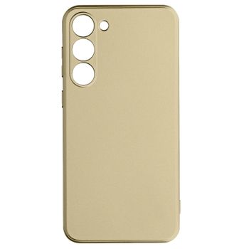 Carcasa Para Samsung Galaxy S23 Flexible Efecto Metalizado Interior Suave Oro