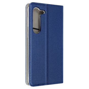 Funda Samsung Galaxy S23 Solapa Magnética Tarjetero Y Soporte Vídeo Azul Marino