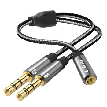 Adaptador Audio Jack 3.5mm Hembra A 2x Jack 3.5mm Macho Linq