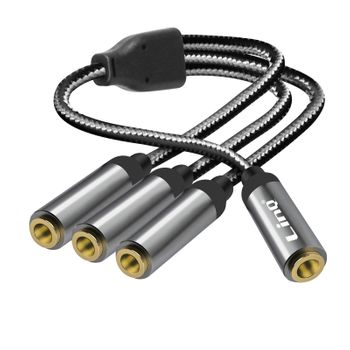 Adaptador Splitter Jack 3.5mm Hembra A 3x Jack 3.5mm Hembra Linq