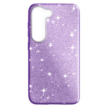 Carcasa Purpurina Para Samsung Galaxy S23 Desmontable Violeta