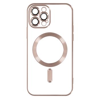 Funda Magsafe Para Iphone 13 Pro Protector De Silicona Para Cámara Borde Cromado