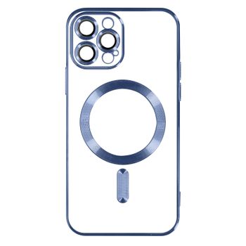 Funda Magsafe Para Iphone 13 Pro Protector De Silicona Para Cámara Borde Cromado