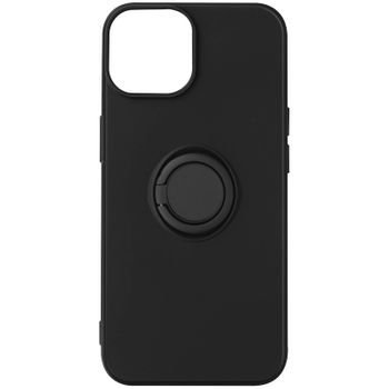 Carcasa Para Apple Iphone 14 Soft Touch Flexible + Anilla Soporte Negro