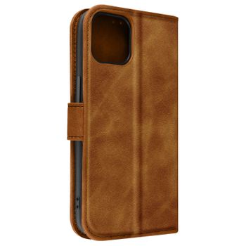 Funda Para Apple Iphone 14 Tarjetero, Soporte Vídeo Tender Book Marrón