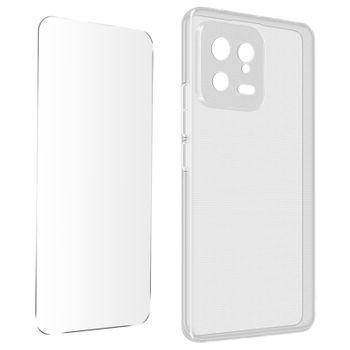 Carcasa Para Xiaomi 13 Silicona Cristal Templado 9h Contorno Transparente