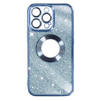 Funda Para Iphone 13 Pro Serie Protecam Spark Extraíble Glitter Azul