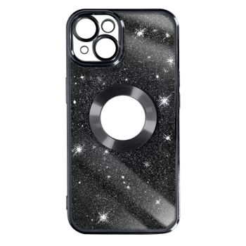 Funda Para Iphone 14 Serie Protecam Spark Extraíble Glitter Negro