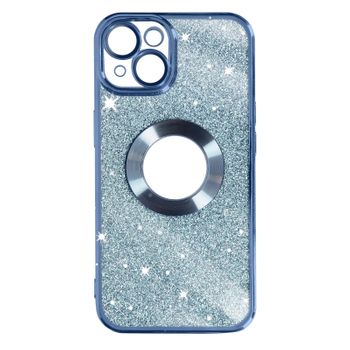 Funda Para Iphone 14 Serie Protecam Spark Extraíble Glitter Azul