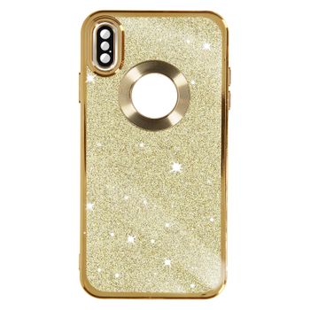 Funda Para Iphone Xs Max Serie Protecam Spark Extraíble Glitter Dorado