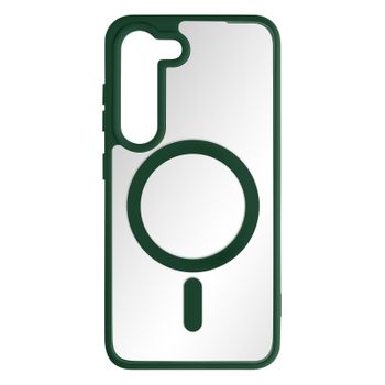 Carcasa Magsafe Para Galaxy S23 Trasera Rígida Contorno Silicona Verde