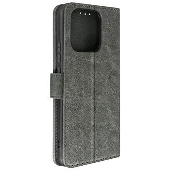 Funda Para Xiaomi Redmi 12c Tarjetero Soporte Vídeo Gris