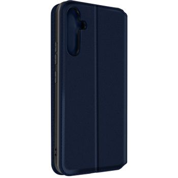 Funda Para Samsung Galaxy A34 5g. Soolapa Tarjetero Soporte Vídeo Azul Oscuro