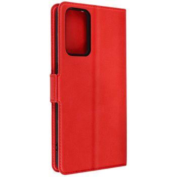 Funda Para Tcl 406 Y 408 Lengüeta Tarjetero Soporte De Vídeo Rojo