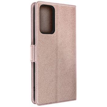 Funda Para Tcl 406 Y 408 Lengüeta Tarjetero Soporte De Vídeo Rosa Dorado