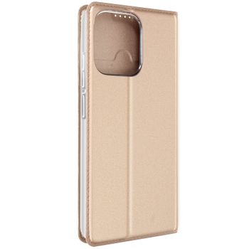 Funda Para Xiaomi Redmi 12c Solapa Tarjetero Soporte Vídeo Dux Ducis Rosa Dorado