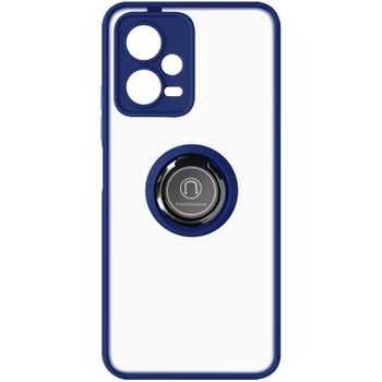 Carcasa Xiaomi Poco X5 Y Redmi Note 12 5g Bimaterial Anillo Soporte Vídeo Azul