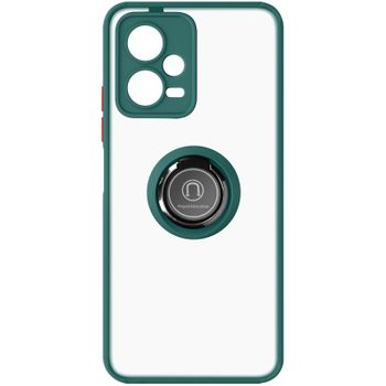 Carcasa Xiaomi Poco X5 Y Redmi Note 12 5g Bimaterial Anillo Soporte Vídeo Verde
