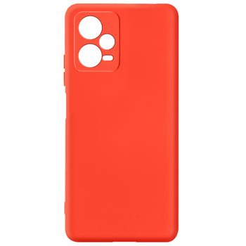Carcasa Poco X5, Redmi Note 12 5g Silicona Semi-rigida Acabado Soft-touch Rojo