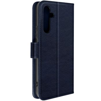 Funda Para Samsung Galaxy A34 5g Tarjetero Soporte Vídeo Azul Oscuro