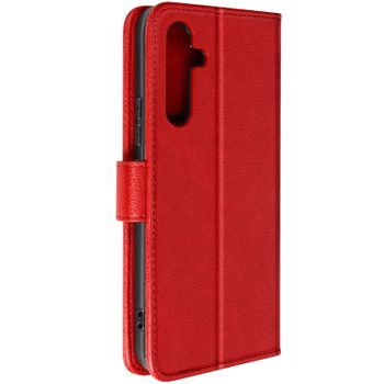 Funda Para Samsung Galaxy A34 5g Tarjetero Soporte Vídeo Rojo