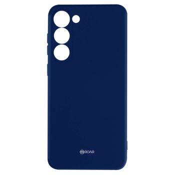 Carcasa Para Galaxy S23 Silicona Flexible Acabado Mate Roar Jelly Azul Oscuro