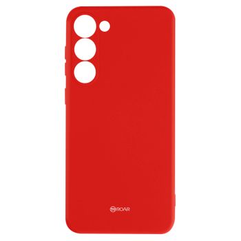 Carcasa Para Galaxy S23 Plus Silicona Flexible Acabado Mate Roar Jelly Rojo