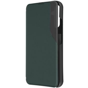 Funda Para Galaxy A34 5gventana De Visualización De La Hora Verde Oscuro