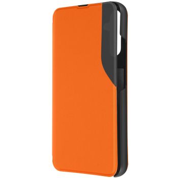 Funda Para Galaxy A34 5g Ventana De Visualización De La Hora Naranja