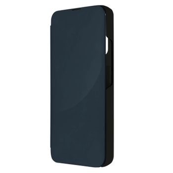 Funda Clear View Para Samsung Galaxy A34 5g Espejo Fina, Soporte Vídeo – Negro