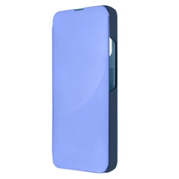 Funda Clear View Para Samsung Galaxy A34 5g Espejo Fina, Soporte Vídeo – Azul