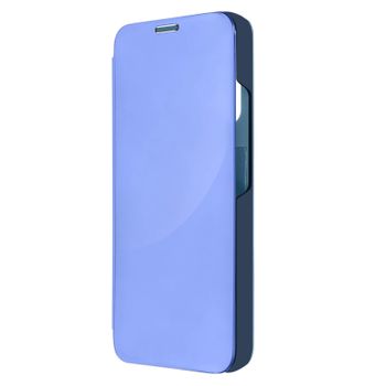 Funda Clear View Para Samsung Galaxy A54 5g Espejo Fina, Soporte Vídeo – Azul