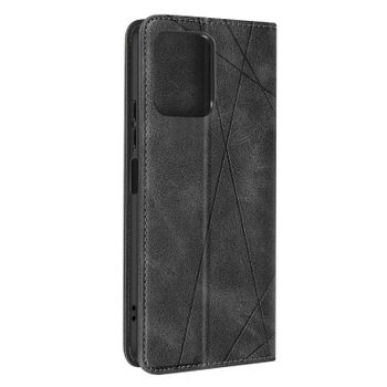 Funda Para Xiaomi Redmi 12 Monedero Prisma Patrón Colección Geo Negro